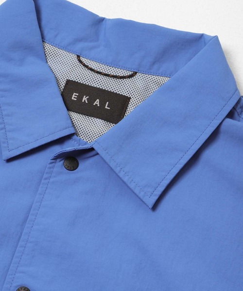 EKAL（エカル）の「『UR TECH』ナイロンタッサーショートスリーブシャツ（シャツ/ブラウス・メンズ・イエロー/ライトブルー/ネイビー/グリーン系その他/グレー・LARGE/MEDIUM）」の21枚目の写真