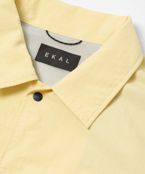 EKAL（エカル）の「『UR TECH』ナイロンタッサーショートスリーブシャツ（シャツ/ブラウス・メンズ・イエロー/ライトブルー/ネイビー/グリーン系その他/グレー・LARGE/MEDIUM）」の8枚目の写真
