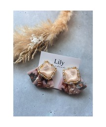 【Lily accessory】レトロインド刺繡ピアス(MA)