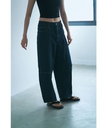 marjour | 10OZ BARREL LEG DENIM(デニムパンツ)