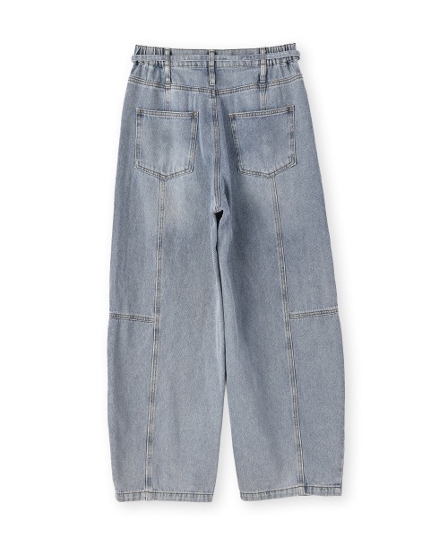 marjour（マージュール）の「10OZ BARREL LEG DENIM（デニムパンツ・レディース・ライトブルー/ワンウォッシュ・M）」の21枚目の写真