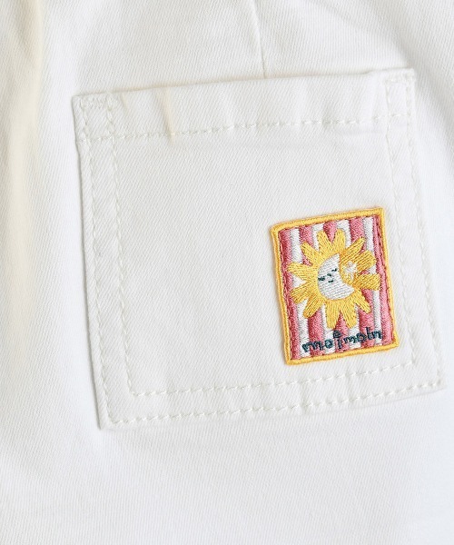 moimoln（モイモルン）の「サン＆ムーンデニムショートパンツ（デニムパンツ・キッズ・インディゴブルー/アイボリー・130cm/110cm/100cm/90cm/120cm）」の10枚目の写真