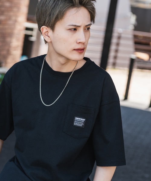 En serio TOKYO(エンソリオトーキョー)の「【SIDEWAYSTANCE】ピスネーム半袖ポケットTシャツ 70472(Tシャツ/カットソー・メンズ・ホワイト/ブラック・MEDIUM/LARGE/X-LARGE/SMALL)」の4枚目の写真