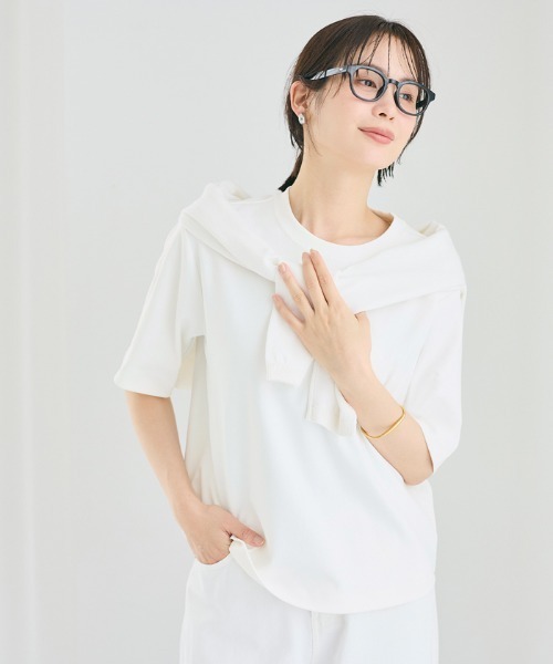 coca(coca)(コカ)の「\UVカット・速乾/ EAZYTEXオーバーサイズTシャツ(Tシャツ/カットソー・レディース・ブラック/ホワイト・L/M/S)」の9枚目の写真