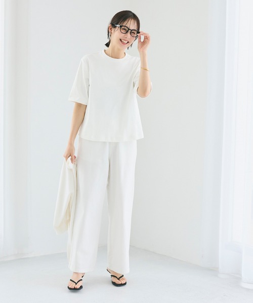 coca(coca)(コカ)の「\UVカット・速乾/ EAZYTEXオーバーサイズTシャツ(Tシャツ/カットソー・レディース・ブラック/ホワイト・L/M/S)」の10枚目の写真