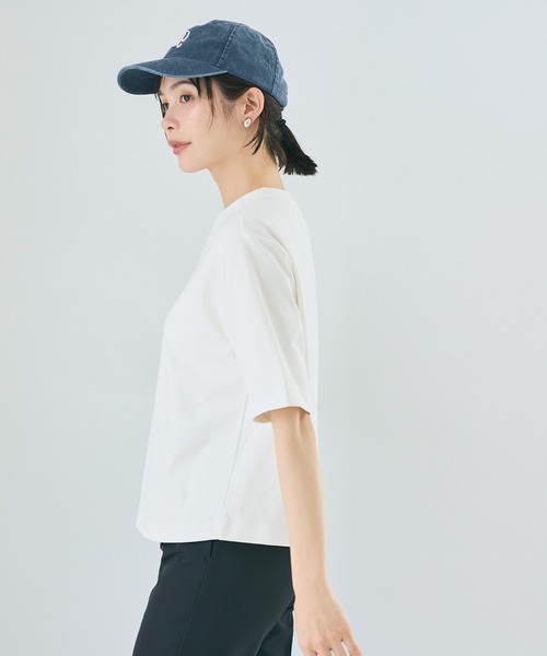 coca(coca)(コカ)の「\UVカット・速乾/ EAZYTEXオーバーサイズTシャツ(Tシャツ/カットソー・レディース・ブラック/ホワイト・L/M/S)」の13枚目の写真