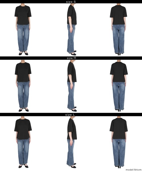 coca(coca)(コカ)の「\UVカット・速乾/ EAZYTEXオーバーサイズTシャツ(Tシャツ/カットソー・レディース・ブラック/ホワイト・L/M/S)」の15枚目の写真