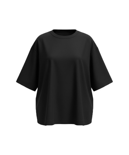 coca(coca)(コカ)の「\UVカット・速乾/ EAZYTEXオーバーサイズTシャツ(Tシャツ/カットソー・レディース・ブラック/ホワイト・L/M/S)」の20枚目の写真
