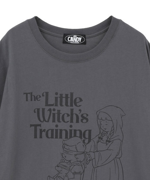 Candy Stripper(キャンディストリッパー)の「LITTLE WITCH'S BIG BIG Tシャツ(Tシャツ/カットソー・レディース・ブラック/オフホワイト/チャコール・FREE)」の5枚目の写真