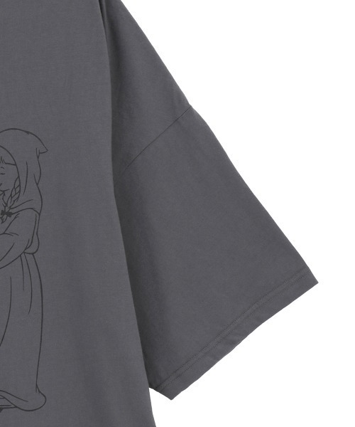 Candy Stripper(キャンディストリッパー)の「LITTLE WITCH'S BIG BIG Tシャツ(Tシャツ/カットソー・レディース・ブラック/オフホワイト/チャコール・FREE)」の6枚目の写真