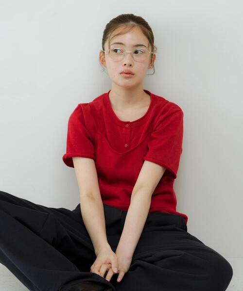 KBF(ケイビーエフ)の「ビスチェSETカーディガン(カーディガン/ボレロ・レディース・レッド/ベージュ系その他/グレー・ONE)」の9枚目の写真