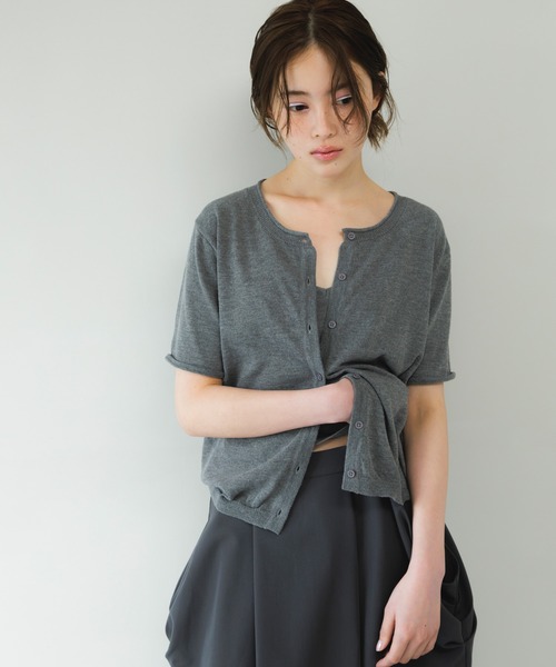 KBF（ケイビーエフ）の「ビスチェSETカーディガン（カーディガン/ボレロ・レディース・レッド/ベージュ系その他/グレー・ONE）」の16枚目の写真