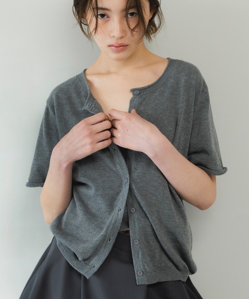 KBF（ケイビーエフ）の「ビスチェSETカーディガン（カーディガン/ボレロ・レディース・レッド/ベージュ系その他/グレー・ONE）」の17枚目の写真