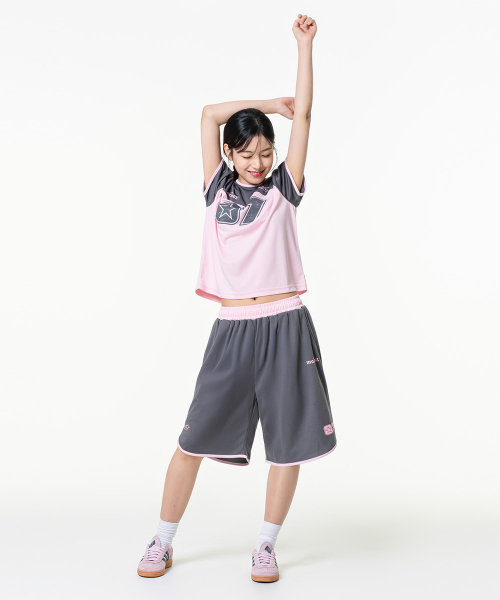 MOZMOZ（モズモズ）の「パステルエアメッシュジャージショーツピンク（スウェットパンツ・レディース・その他・S/L）」の7枚目の写真