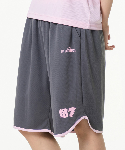 MOZMOZ（モズモズ）の「パステルエアメッシュジャージショーツピンク（スウェットパンツ・レディース・その他・S/L）」の3枚目の写真