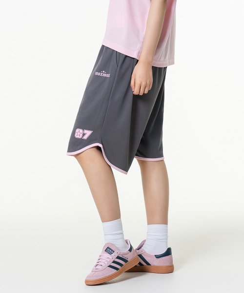 MOZMOZ（モズモズ）の「パステルエアメッシュジャージショーツピンク（スウェットパンツ・レディース・その他・S/L）」の4枚目の写真