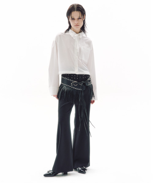 TRIPSHOP(トリップショップ)の「リベットラインブーツカットスラックス(スラックス・レディース・ブラック・SMALL/MEDIUM/LARGE)」の3枚目の写真