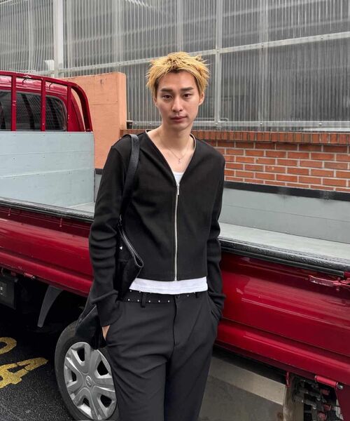 TRIPSHOP(トリップショップ)の「リベットラインブーツカットスラックス(スラックス・レディース・ブラック・SMALL/MEDIUM/LARGE)」の9枚目の写真