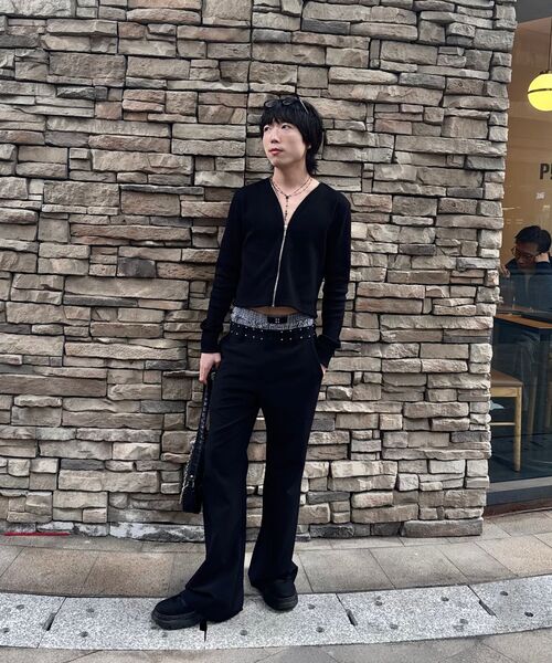 TRIPSHOP(トリップショップ)の「リベットラインブーツカットスラックス(スラックス・レディース・ブラック・SMALL/MEDIUM/LARGE)」の11枚目の写真