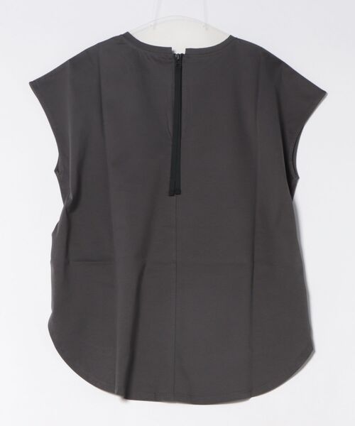 Jines（ジネス）の「バックファスナーロゴTシャツ（Tシャツ/カットソー・レディース・ブラック/チャコールグレー/ホワイト・38）」の4枚目の写真