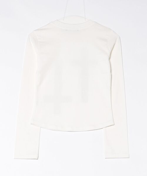 Never mind the XU / Chikashitsu+(ネバーマインド ザ エックスユー / チカシツプラス)の「【nmtc+】cross studs long sleeve / 【エヌエムティーシープラス】クロススタッズ長袖Tシャツ<着用動画あり>(Tシャツ/カットソー・レディース・ホワイト/ブラック・ONE SIZE)」の21枚目の写真