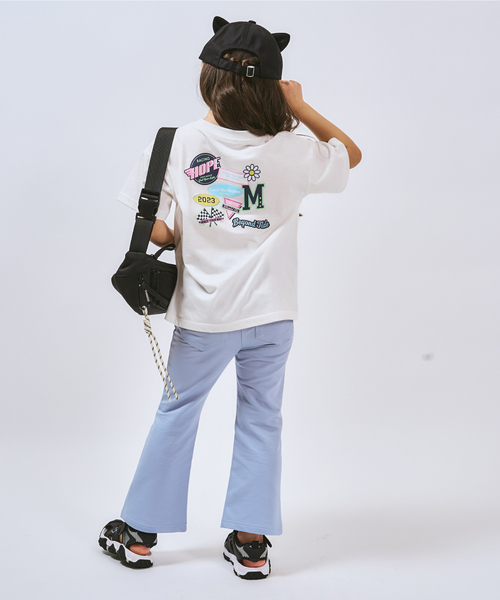 minimal(ミニマル)の「バックワッペンルーズ半袖Tシャツ(Tシャツ/カットソー・キッズ・ブルー/オフホワイト/チャコール・140cm/130cm/120cm/110cm/100cm/90cm)」の13枚目の写真