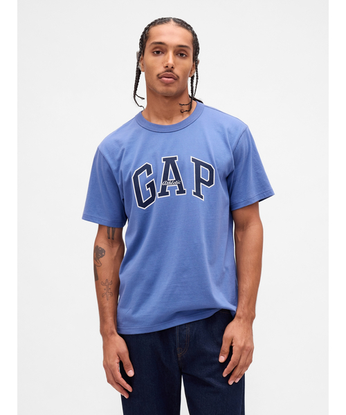 GAP（ギャップ）の「GAPアーチロゴ Tシャツ（Tシャツ/カットソー・メンズ・ネイビー/ホワイト/ブルー/ブラック系その他2・S/M/XS/XL/L）」の4枚目の写真