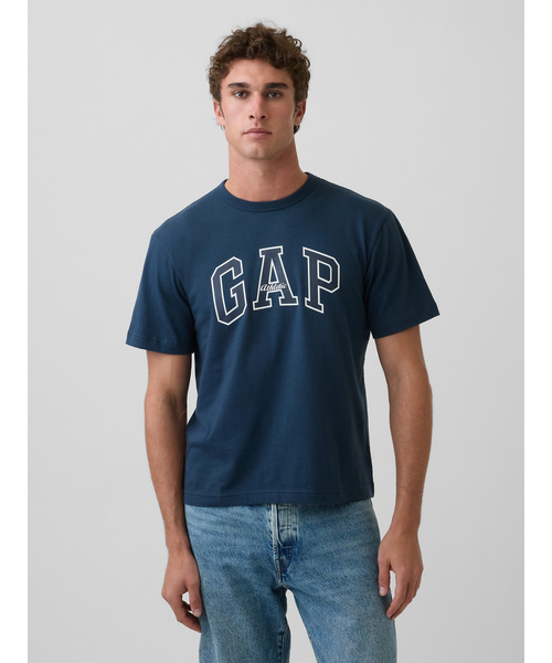 GAP（ギャップ）の「GAPアーチロゴ Tシャツ（Tシャツ/カットソー・メンズ・ネイビー/ホワイト/ブルー/ブラック系その他2・S/M/XS/XL/L）」の5枚目の写真
