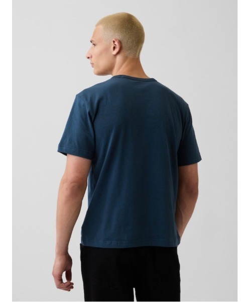 GAP（ギャップ）の「GAPアーチロゴ Tシャツ（Tシャツ/カットソー・メンズ・ネイビー/ホワイト/ブルー/ブラック系その他2・S/M/XS/XL/L）」の9枚目の写真