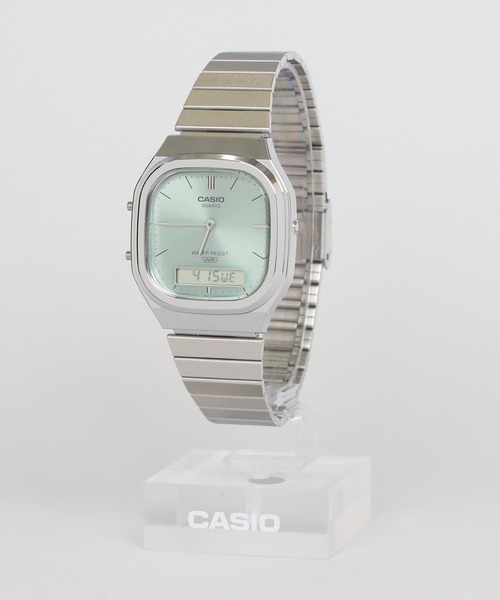 CASIO（カシオ）の「CASIO CLASSIC / AQ-240E-2AJF（アナログ腕時計・メンズ・シルバー×ブルー・FREE）」の6枚目の写真