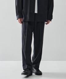 ATON（エイトン）の「【ATON / エイトン】TWIST WOOL GAUZE TWO TUCKED EASY PANTS（スラックス）」