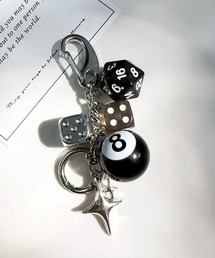 SHEENA（シーナ）の「サイコロ×ソリッドボールバッグチャーム/マルチチャーム（キーホルダー）」