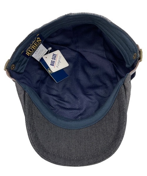 polcadot(ポルカドット)の「DENIM PATCH HUNTING/デニム パッチワーク ハンチング(ハンチング/ベレー帽・メンズ・ブラック/ネイビー・XL)」の11枚目の写真
