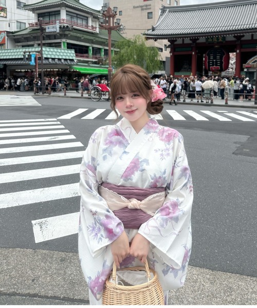 OLIVE des OLIVE（オリーブデオリーブ）の「【1人で簡単に着られる♪】OLIVE浴衣（浴衣・レディース・ネイビー/アイボリー/オフホワイト・FREE）」の19枚目の写真