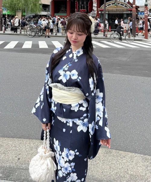 OLIVE des OLIVE（オリーブデオリーブ）の「【1人で簡単に着られる♪】OLIVE浴衣（浴衣・レディース・ネイビー/アイボリー/オフホワイト・FREE）」の7枚目の写真