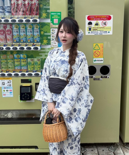 OLIVE des OLIVE（オリーブデオリーブ）の「【1人で簡単に着られる♪】OLIVE浴衣（浴衣・レディース・ネイビー/アイボリー/オフホワイト・FREE）」の13枚目の写真