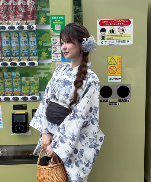 OLIVE des OLIVE（オリーブデオリーブ）の「【1人で簡単に着られる♪】OLIVE浴衣（浴衣・レディース・ネイビー/アイボリー/オフホワイト・FREE）」の15枚目の写真