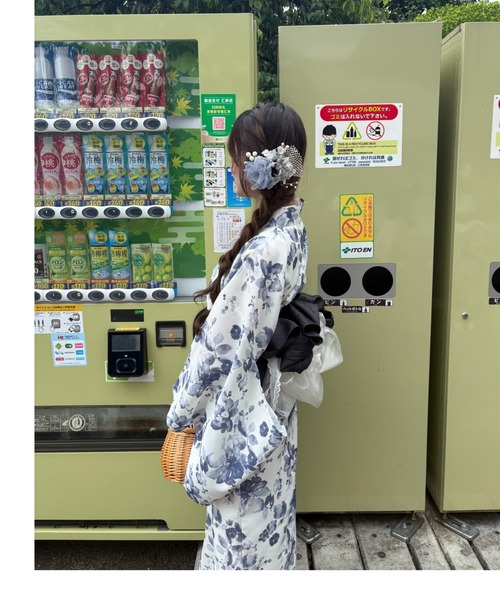 OLIVE des OLIVE（オリーブデオリーブ）の「【1人で簡単に着られる♪】OLIVE浴衣（浴衣・レディース・ネイビー/アイボリー/オフホワイト・FREE）」の18枚目の写真