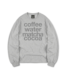 FAV DRINKS LONG SLEEVE TEE (GREY)