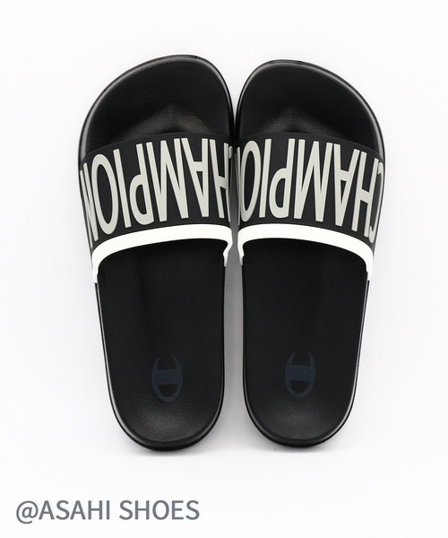 ASAHI SHOES(アサヒシューズ)の「Champion/チャンピオン サンダル(CPN GB S22530)(サンダル・メンズ・グリーン系その他/ブラック×ホワイト・26.0cm/27.0cm/28.0cm)」の3枚目の写真