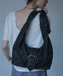 VACANCY（ヴァカンシー）の「ヴィンテージウォッシュ加工スタッズベルトバッグ（ハンドバッグ）」