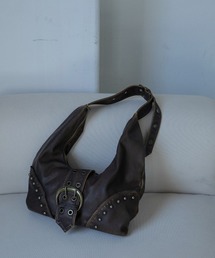 VACANCY（ヴァカンシー）の「ヴィンテージウォッシュ加工スタッズベルトバッグ（ハンドバッグ）」