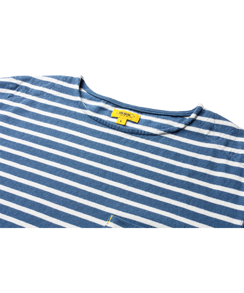 THE RESQ（ザーレスキュー）の「CLASSIC STRIPED L/S TEE [MARINE BLUE]（Tシャツ/カットソー・メンズ・その他・X-LARGE/LARGE/MEDIUM）」の3枚目の写真