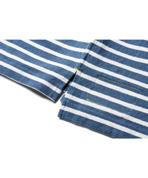 THE RESQ（ザーレスキュー）の「CLASSIC STRIPED L/S TEE [MARINE BLUE]（Tシャツ/カットソー・メンズ・その他・X-LARGE/LARGE/MEDIUM）」の7枚目の写真