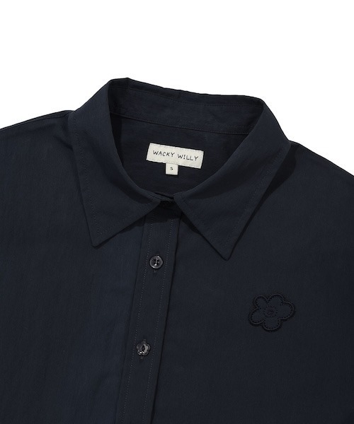 Wacky WiLLy(ワッキーウィリー)の「WOMEN'S LILY WAPPEN COTTON SHORT SLEEVE SHIRT(シャツ/ブラウス・レディース・ライトピンク/ホワイト/ネイビー・MEDIUM/SMALL)」の13枚目の写真