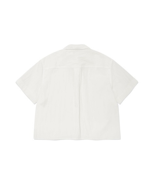 Wacky WiLLy(ワッキーウィリー)の「WOMEN'S LILY WAPPEN COTTON SHORT SLEEVE SHIRT(シャツ/ブラウス・レディース・ライトピンク/ホワイト/ネイビー・MEDIUM/SMALL)」の5枚目の写真