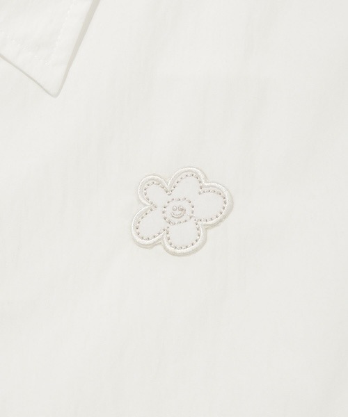 Wacky WiLLy(ワッキーウィリー)の「WOMEN'S LILY WAPPEN COTTON SHORT SLEEVE SHIRT(シャツ/ブラウス・レディース・ライトピンク/ホワイト/ネイビー・MEDIUM/SMALL)」の7枚目の写真