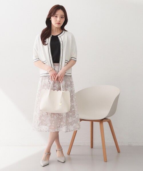 index(インデックス)の「【UVケア/接触冷感】シアータックスリーブドッキングTシャツ《洗濯機OK》(Tシャツ/カットソー・レディース・オフホワイト/ナチュラル/ブラック/グリーン系・34/36/38/40/42)」の11枚目の写真