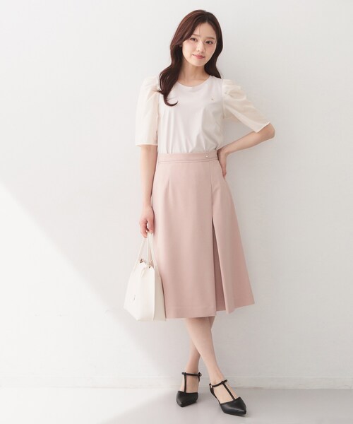 index(インデックス)の「【UVケア/接触冷感】シアータックスリーブドッキングTシャツ《洗濯機OK》(Tシャツ/カットソー・レディース・オフホワイト/ナチュラル/ブラック/グリーン系・34/36/38/40/42)」の18枚目の写真