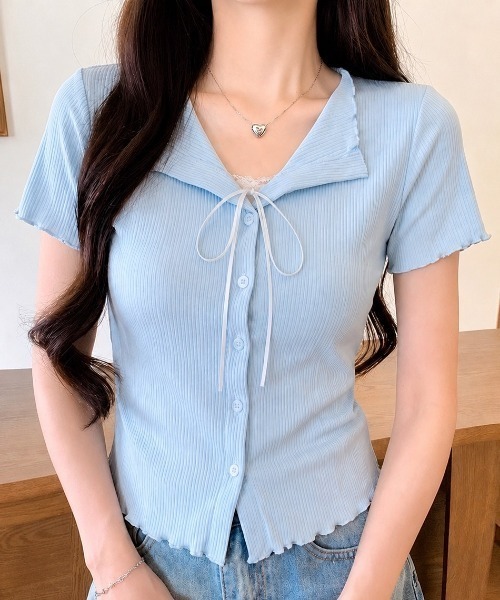 P.V.T(ピーブイティー)の「レイヤーデザインサイドギャザーPO(その他トップス・レディース・LT.Blue/White/Yellow/Black・F)」の1枚目の写真